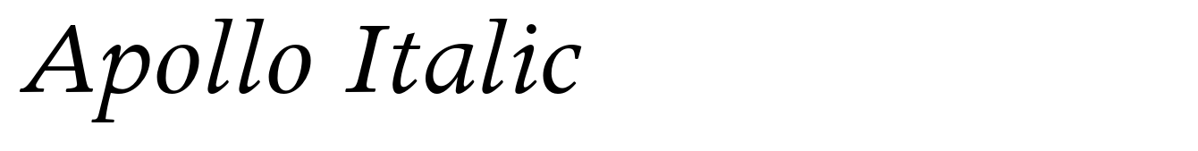 Apollo Italic